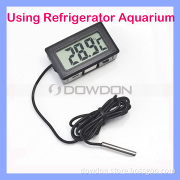 Black/White Refrigerator/Aquarium Thermometer Digital Thermometer with Probe